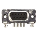 TE Connectivity AMPLIMITE HD-20 9 Way Right Angle 2.74 mm Pitch Through Hole D-Sub Connector 5747844-4