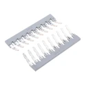 Phoenix Contact Jumper Bar for DIN Rail Terminal Blocks 10-Position 6.2mm Pitch Grey Copper Zinc Alloy 0201139