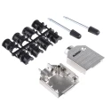TE Connectivity Zinc Straight D-Sub Backshell ADK Series 9 Contacts Strain Relief 5-1478762-1