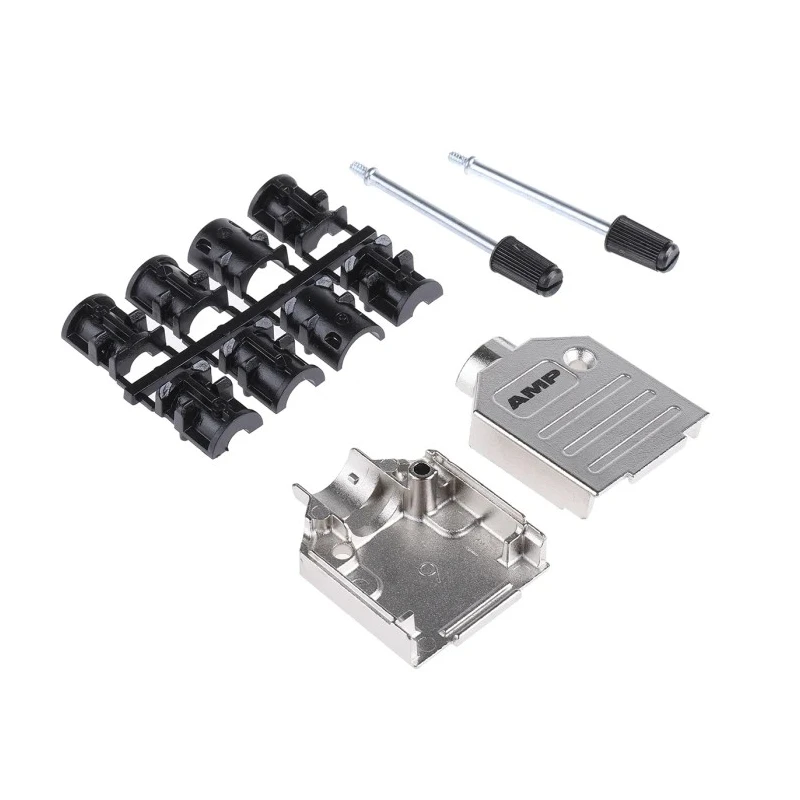 TE Connectivity Zinc Straight D-Sub Backshell ADK Series 9 Contacts Strain Relief 5-1478762-1