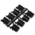 TE Connectivity Zinc Straight D-Sub Backshell ADK Series 9 Contacts Strain Relief 5-1478762-1