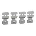 Schneider Electric PanelSeT Accessoires Series Steel Wall Bracket for Use with 3D Enclosure 74mm x 10mm NSYAEFPFSC