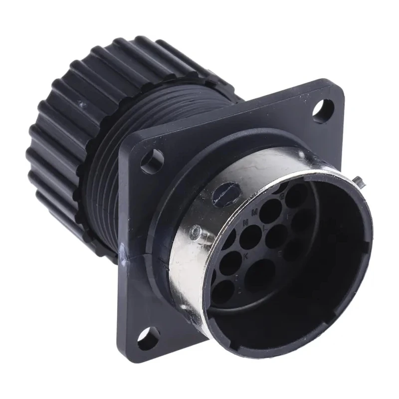 ITT Cannon Circular Connector 15 Contacts Panel Mount Socket Male Nylon IP67 Trident Neptune TN0S16-0213P1L / 192900-0582