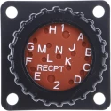 ITT Cannon Circular Connector 15 Contacts Panel Mount Socket Male Nylon IP67 Trident Neptune TN0S16-0213P1L / 192900-0582