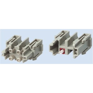 HARTING Heavy Duty Power Connector Module HAN Modular Series Male, 4 Contacts 09140044701