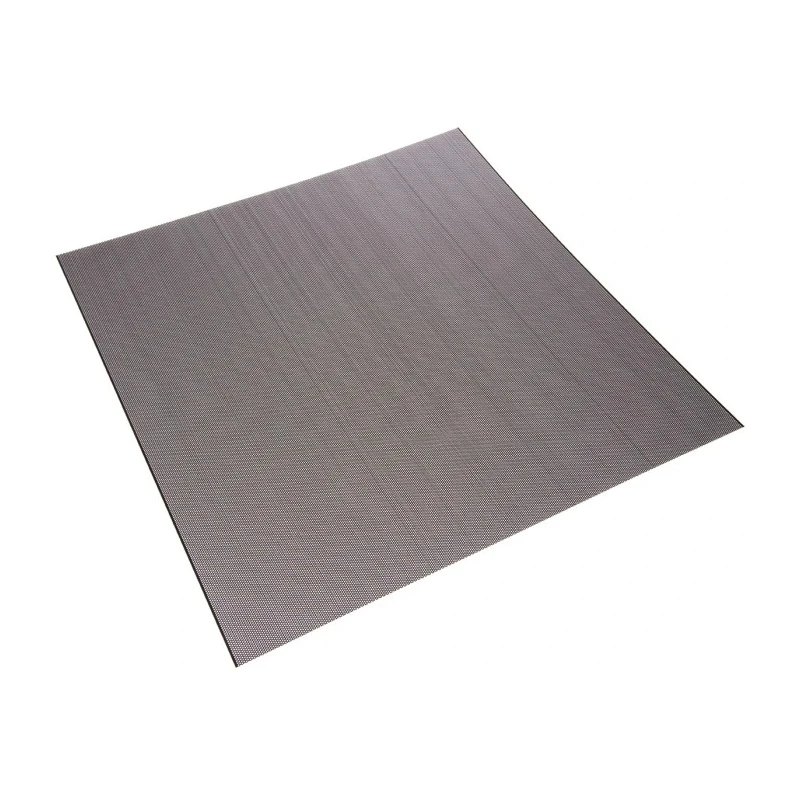RS PRO Perforated Mild Steel Metal Sheet 500 mm x 500 mm, 0.7 mm Thick, Black Powder Coated 447-5284