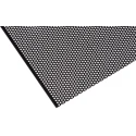 RS PRO Perforated Mild Steel Metal Sheet 500 mm x 500 mm, 0.7 mm Thick, Black Powder Coated 447-5284