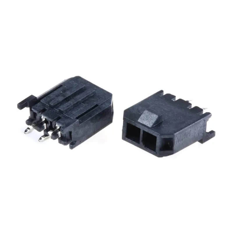 Molex Micro-Fit 3.0 Series Straight Through Hole PCB Header 2 Contacts 3mm Pitch 1 Row Shrouded 43650-0215