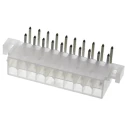 Molex Mini-Fit Jr. Series Right Angle Through Hole PCB Header, 20 Contacts, 4.2 mm Pitch, 2 Row, Shrouded 39-29-1208