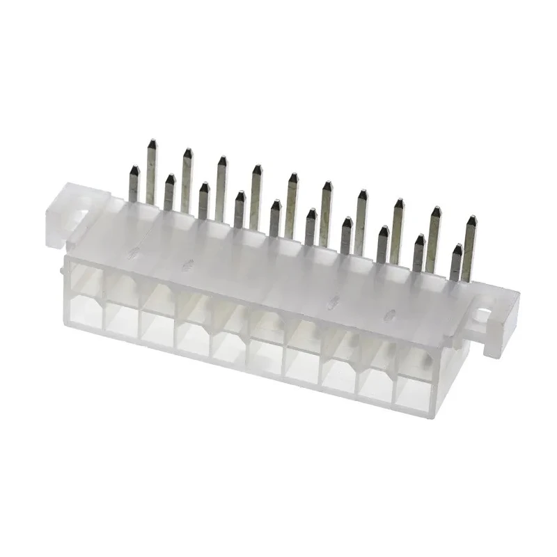Molex Mini-Fit Jr. Series Right Angle Through Hole PCB Header, 20 Contacts, 4.2 mm Pitch, 2 Row, Shrouded 39-29-1208