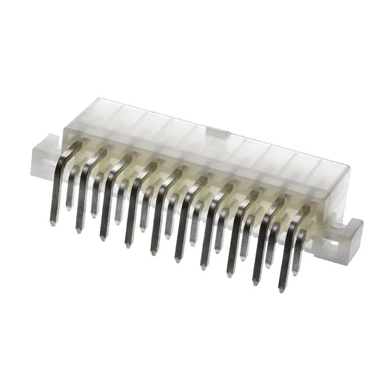 Molex Mini-Fit Jr. Series Right Angle Through Hole PCB Header, 20 Contacts, 4.2 mm Pitch, 2 Row, Shrouded 39-29-1208