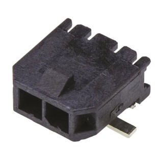 Molex 43650 Series Right Angle Surface PCB Header, 2 Contact(s), 3 mm Pitch, 1 Row, Shrouded 43650-0212