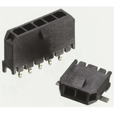 Molex Micro-Fit 3.0 Series Straight Through Hole PCB Header 10 Contacts 3 mm Pitch 1 Row Shrouded 43650-1015