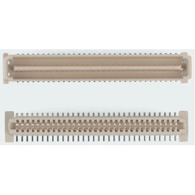 Molex PMC Mezzanine Series Straight Surface Edge Connector, 64-Contact, 2 Row, 1 mm Pitch, Solder Termination 71439-3164