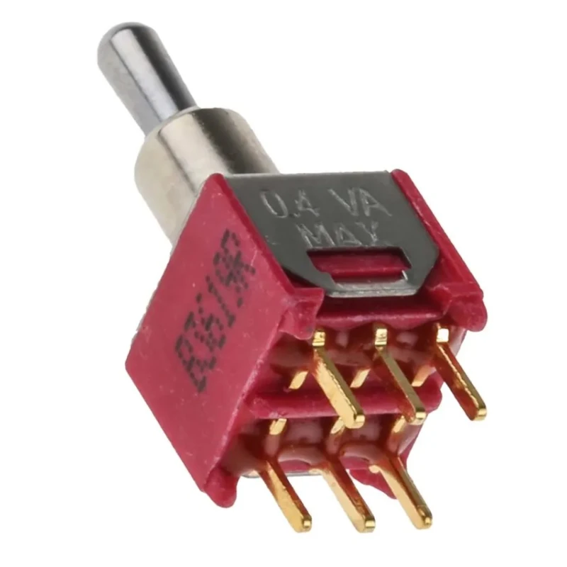 NEUTRAL DPDT Toggle Switch PCB Mount On-Off-On Through Hole Terminal 15V dc 240V ac 448-0854