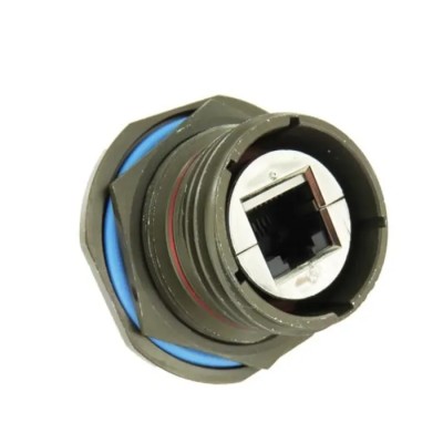 Amphenol Socapex RJ45 Connector Female Shielded Straight 1 Port 8 Way Cat5e Ethernet RJFTV71G