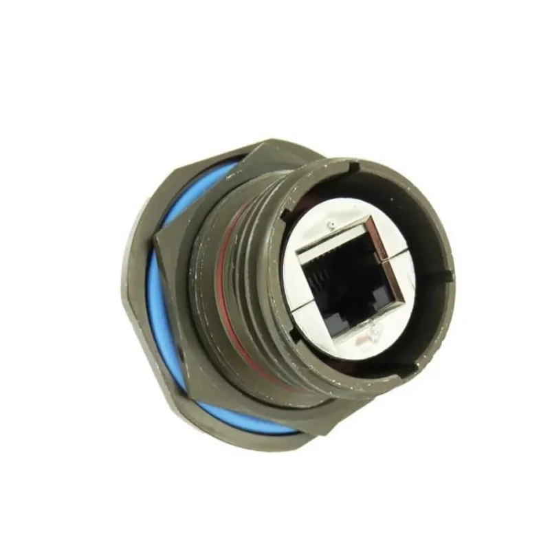 Amphenol Socapex RJ45 Connector Female Shielded Straight 1 Port 8 Way Cat5e Ethernet RJFTV71G