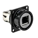 Amphenol Socapex RJF Series RJ45 Connector Female Panel Mount Cat5e Shielded Straight 1 Port 8 Way RJ45
