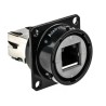 Amphenol Socapex RJF Series RJ45 Connector Female Panel Mount Cat5e Shielded Straight 1 Port 8 Way RJ45