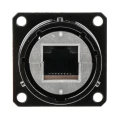 Amphenol Socapex RJF Series RJ45 Connector Female Panel Mount Cat5e Shielded Straight 1 Port 8 Way RJ45
