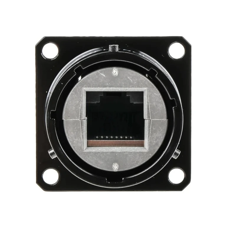 Amphenol Socapex RJF Series RJ45 Connector Female Panel Mount Cat5e Shielded Straight 1 Port 8 Way RJ45