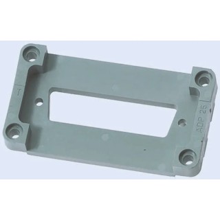HARTING D-Sub Adapter Plate Han B Series Thread Size M3 x 14, 4 Contacts, Thermoplastic 09300009965