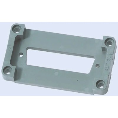 HARTING D-Sub Adapter Plate Han B Series Thread Size M3 x 14, 4 Contacts, Thermoplastic 09300009965