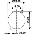 Neutrik Panel XLR Connector, Straight Orientation, 7 Contacts, Female, 50V, Silver over Nickel Plating NC7FD-L-1