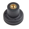RS PRO Black Fibreglass Reinforced Polyamide Based (PA) Technopolymer Knurled Clamping Knob, M4 Threaded Hole 448-8820