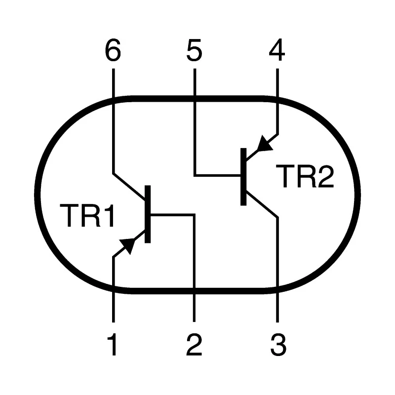Nexperia Low Saturation Voltage PNP Bipolar Junction Transistor TSOP 6-Pin, -1 A, -60 V PBSS5160DS,115