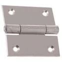 Pinet Stainless Steel Butt Hinge, Screw Fixing, 60mm x 60mm x 2mm 448-5247