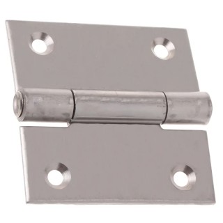 Pinet Stainless Steel Butt Hinge, Screw Fixing, 60mm x 60mm x 2mm 448-5247
