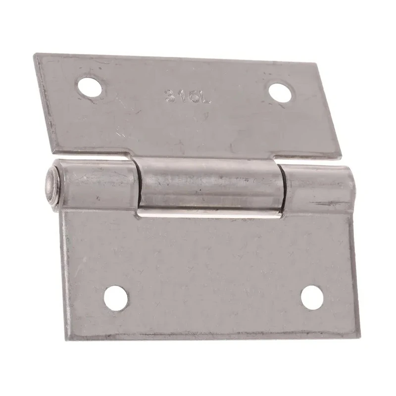 Pinet Stainless Steel Butt Hinge, Screw Fixing, 60mm x 60mm x 2mm 448-5247