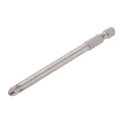 RS PRO Screwdriver Bit PZ3 Tip Hex Drive 90 mm Overall Length Chrome Vanadium Steel 449-9511