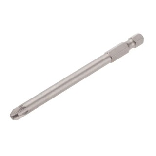 RS PRO Screwdriver Bit PZ3 Tip Hex Drive 90 mm Overall Length Chrome Vanadium Steel 449-9511