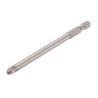 RS PRO Screwdriver Bit PZ3 Tip Hex Drive 90 mm Overall Length Chrome Vanadium Steel 449-9511