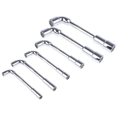 RS PRO Hexagon Tubular Box Spanner Set, 6 Pieces, 8 to 19 mm Tip Chrome Vanadium Steel Taiwan 449-9864