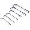 RS PRO Hexagon Tubular Box Spanner Set, 6 Pieces, 8 to 19 mm Tip Chrome Vanadium Steel Taiwan 449-9864