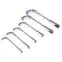 RS PRO Hexagon Tubular Box Spanner Set, 6 Pieces, 8 to 19 mm Tip Chrome Vanadium Steel Taiwan 449-9864