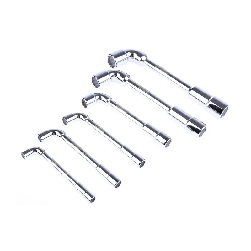 RS PRO Hexagon Tubular Box Spanner Set, 6 Pieces, 8 to 19 mm Tip Chrome Vanadium Steel Taiwan 449-9864