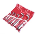 RS PRO Hexagon Tubular Box Spanner Set, 6 Pieces, 8 to 19 mm Tip Chrome Vanadium Steel Taiwan 449-9864
