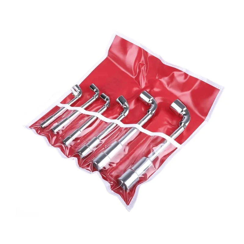 RS PRO Hexagon Tubular Box Spanner Set, 6 Pieces, 8 to 19 mm Tip Chrome Vanadium Steel Taiwan 449-9864