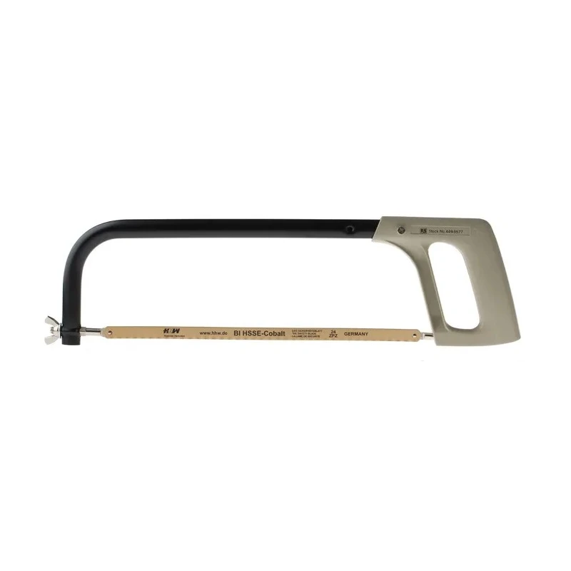 RS PRO Adjustable Hacksaw 300 mm Blade Length, 24 TPI High Speed Steel Blade Zinc Alloy Handle 449-9577