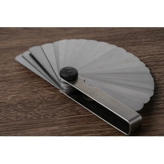 RS PRO Steel Feeler Gauge, 25 Blades, Metric, 3 Inch Blade Length, Thickness 0.04 mm to 1.00 mm, Model 449-9640