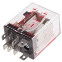 RS PRO Plug-in Power Relay, 24V AC Coil Voltage, 10A Switching Current, DPDT Contact Configuration 450-0346