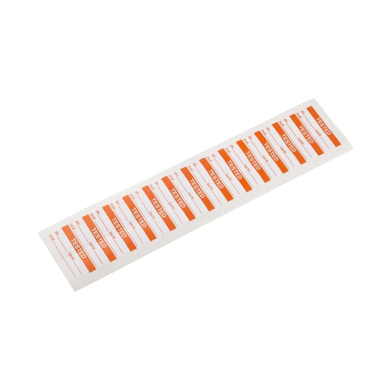 RS PRO Pre-Printed Adhesive Label Self-Adhesive Orange Text on White Background 38mm x 16mm 140 Per Pack 450-6013