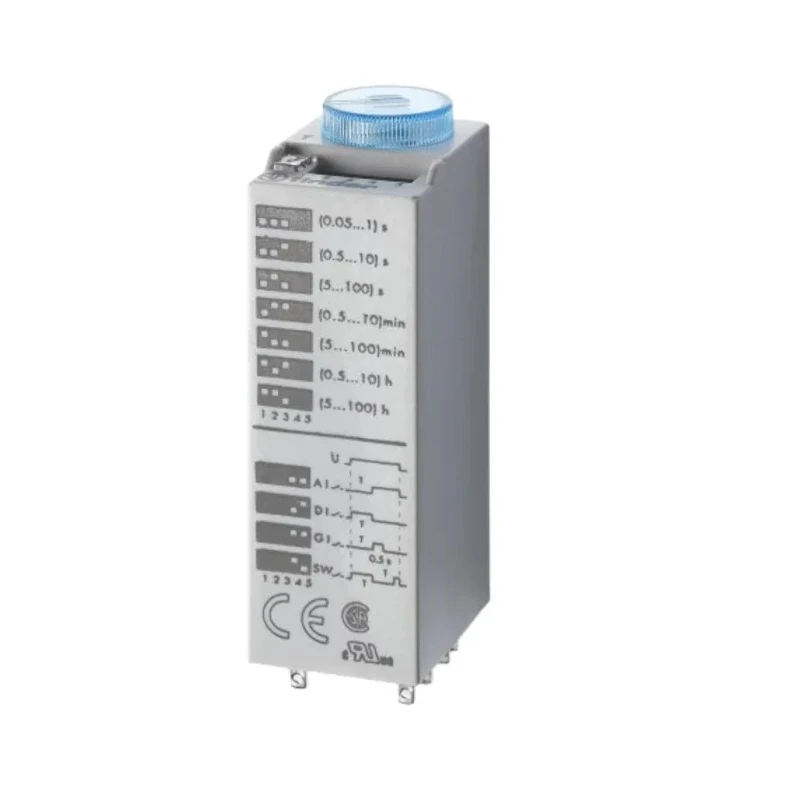 Finder 85 Series Snap-On Timer Relay 2-Contact DPDT 24V AC/DC, 10A, 5 to 100 h / 0.05 to 100 s / 3 to 100 85.02.0.024.0000