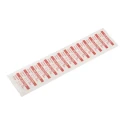 RS PRO Pre-Printed Adhesive Label Self-Adhesive Vinyl Cloth 38mm x 15mm Red Text 'Rejected' 140 Per Pack 450-6142