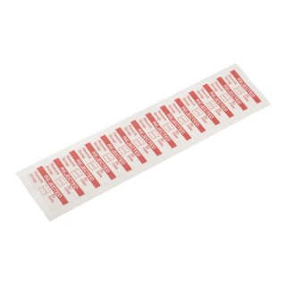RS PRO Pre-Printed Adhesive Label Self-Adhesive Vinyl Cloth 38mm x 15mm Red Text 'Rejected' 140 Per Pack 450-6142