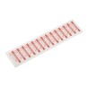 RS PRO Pre-Printed Adhesive Label Self-Adhesive Vinyl Cloth 38mm x 15mm Red Text 'Rejected' 140 Per Pack 450-6142